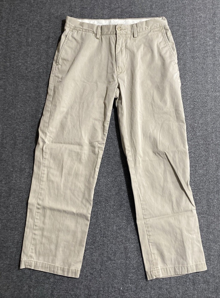 Polo Ralph Lauren Pants Mens Beige Tan Relaxed Fit Chinos Preppy Size 32/30