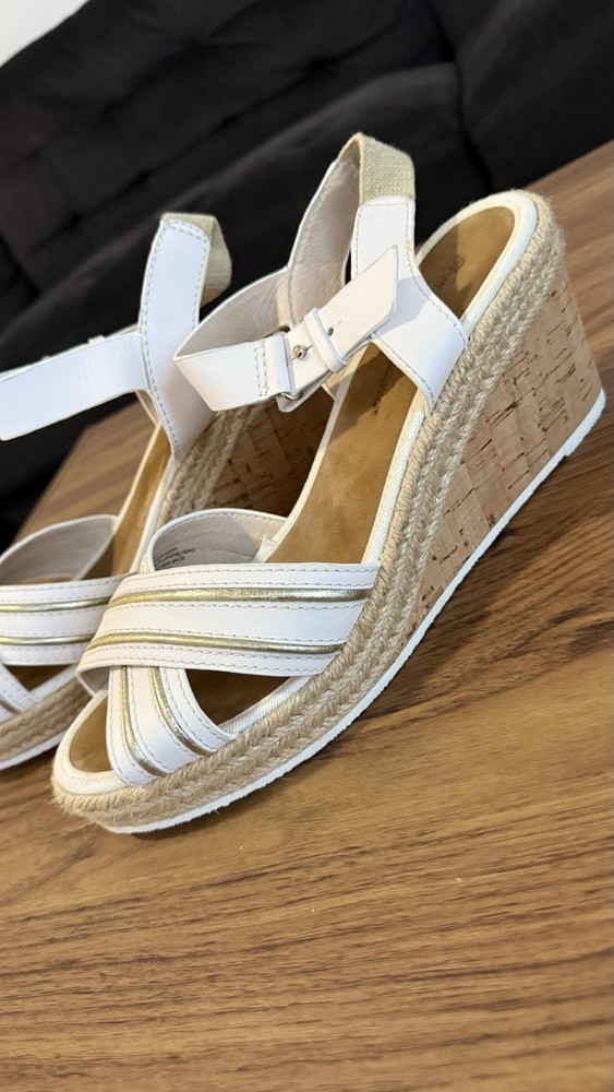 Tommy Bahama Leather Wedge Sandals – Size 10B – Cork Platform