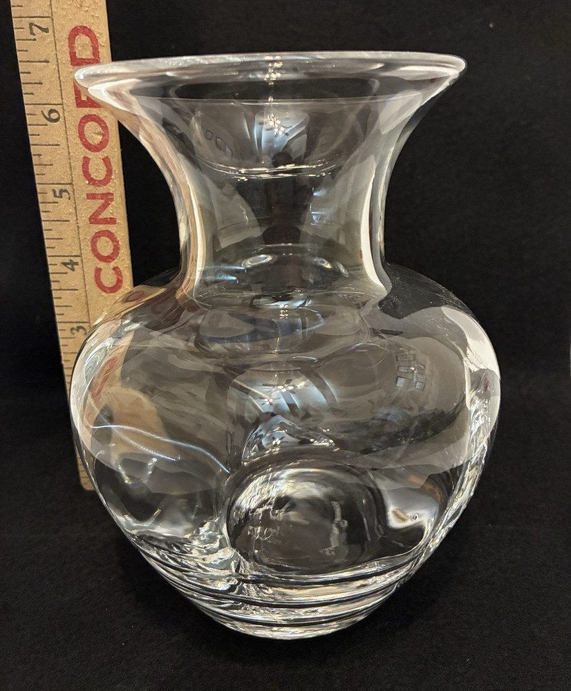 Simon Pearce Retired Shelburne Vase Signed Handblown Glass