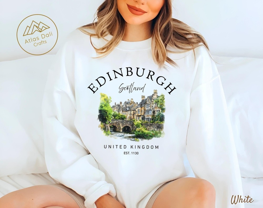 Edinburgh Scotland Unisex Sweatshirt Travel Scotland Trip Sweater Gift Tee