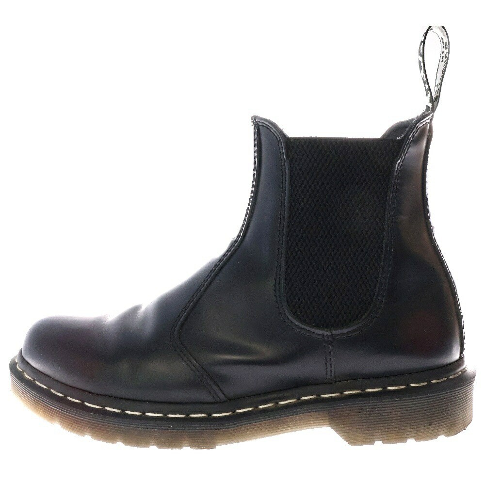 Dr Martens Size 42 Black Chelsea Boot 2976WS Side Gore High Cut Used