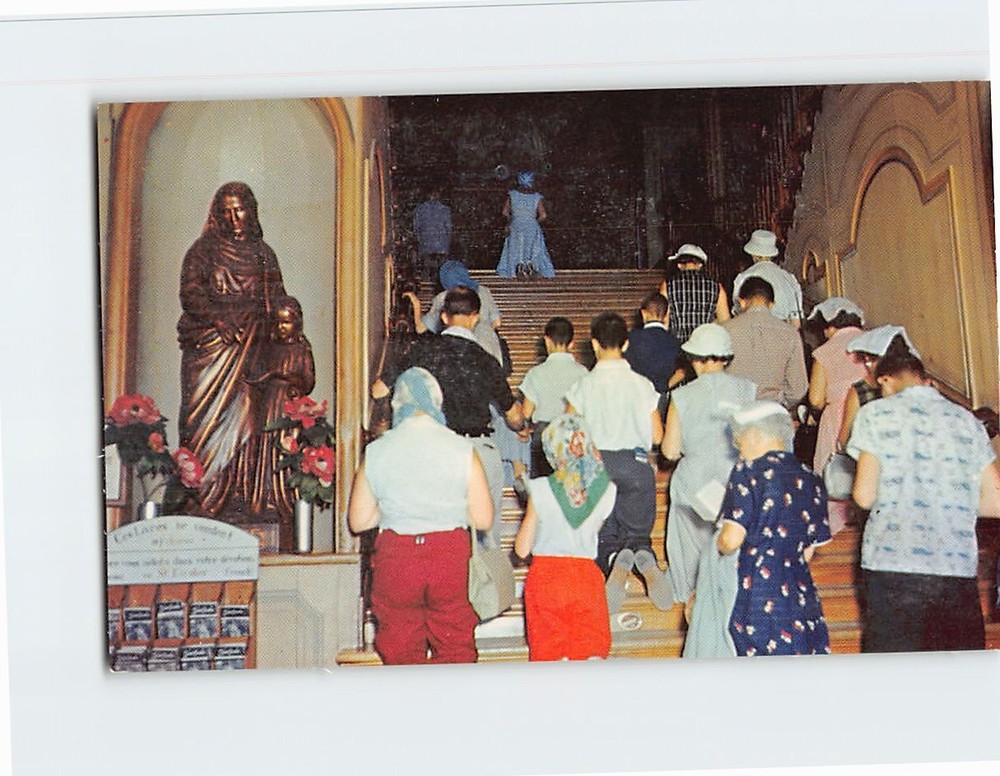 Postcard Scala Santa Holy Stairs Ste-Anne De Beaupre Quebec Canada