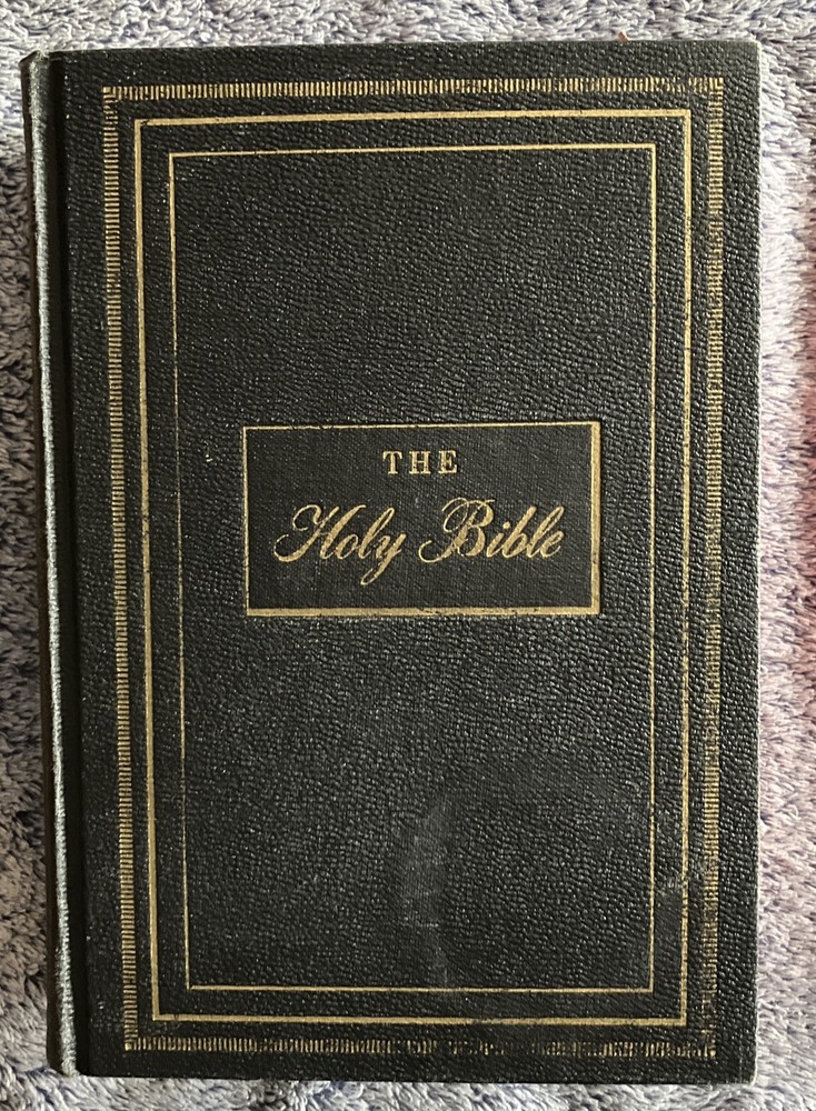 new catholic version  THE HOLY BIBLE DOUAY CONFRATERNITY   hardcover 1950