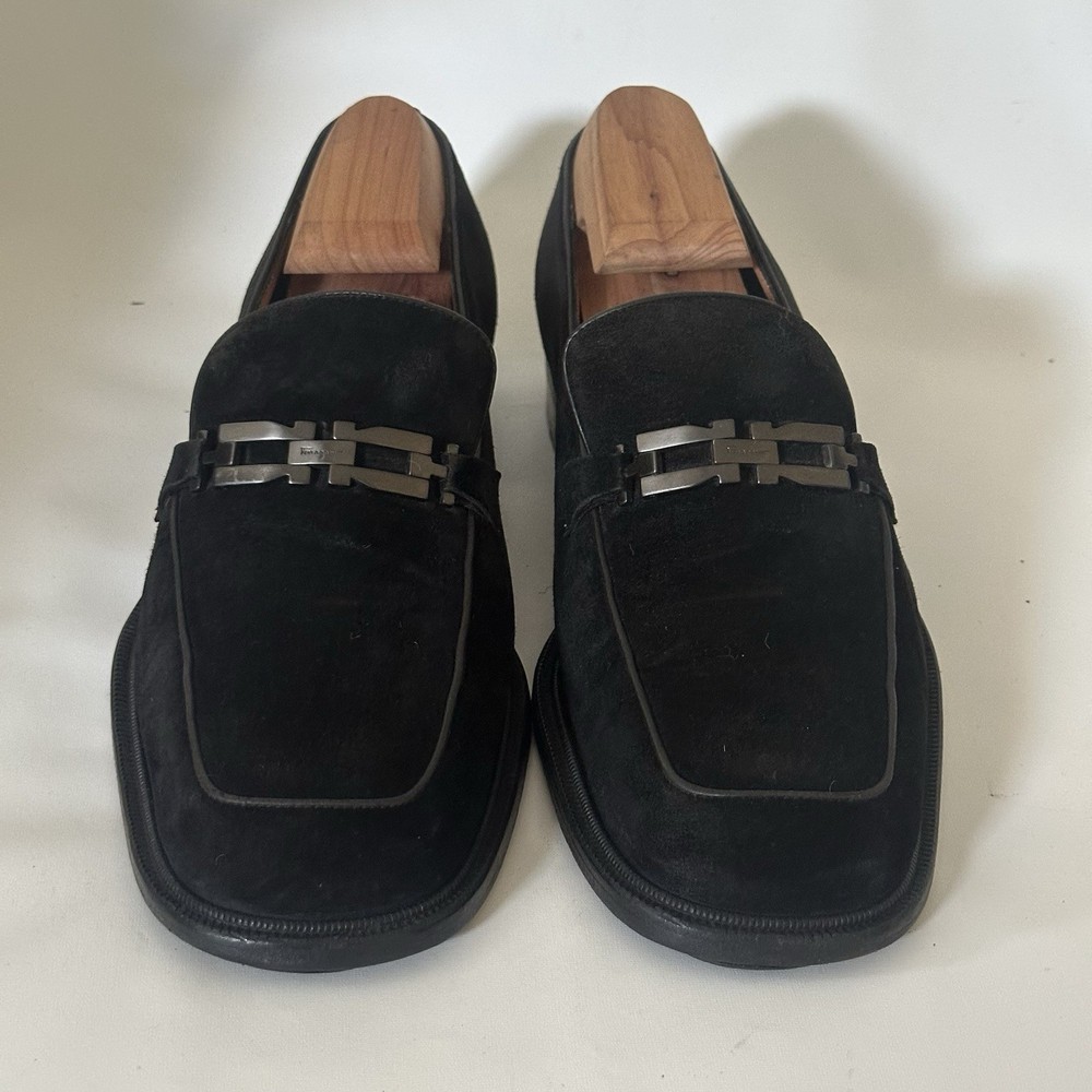 Salvatore Ferragamo Men’s Suede Leather Shoes 9D