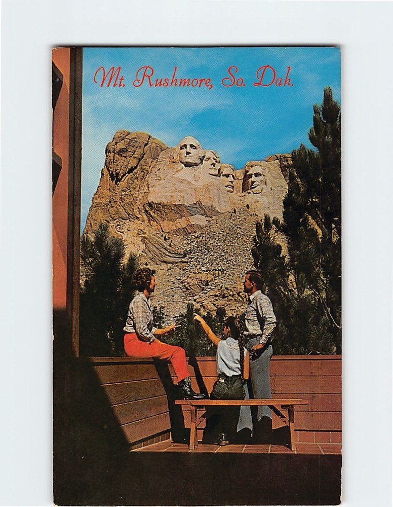 Postcard Mount Rushmore, South Dakota