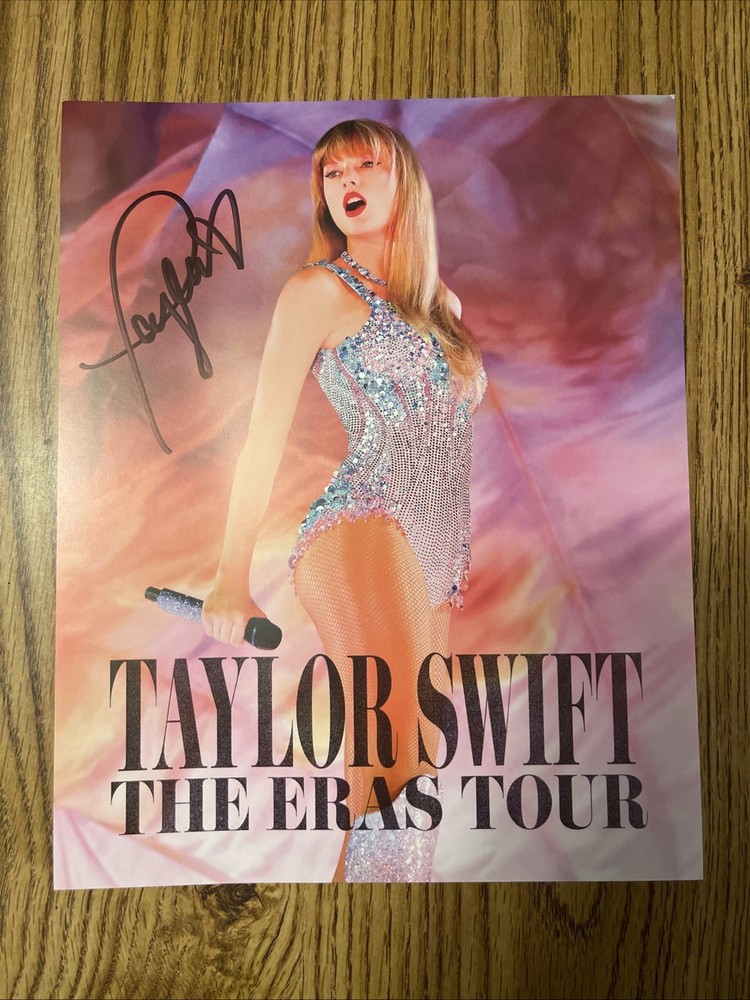 Taylor Swift The Eras Tour Concert Movie Poster Autographed 8x10 With Cert