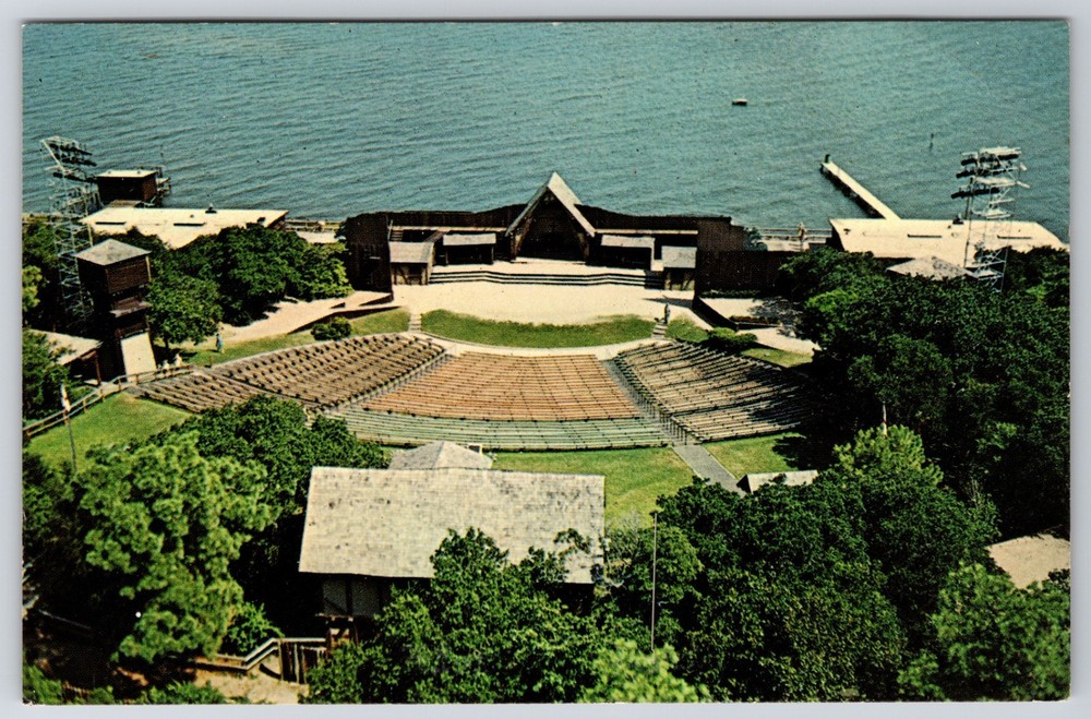 North Carolina Roanoke Island Lost Colony Waterside Theatre Chrome Postcard