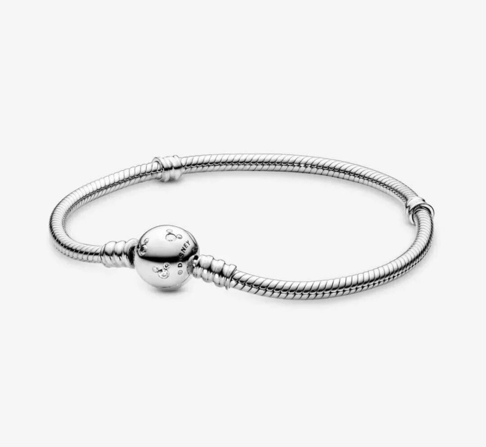 Authentic Pandora Disney Mickey Mouse Bracelet with Clear CZ 21cm #590731CZ