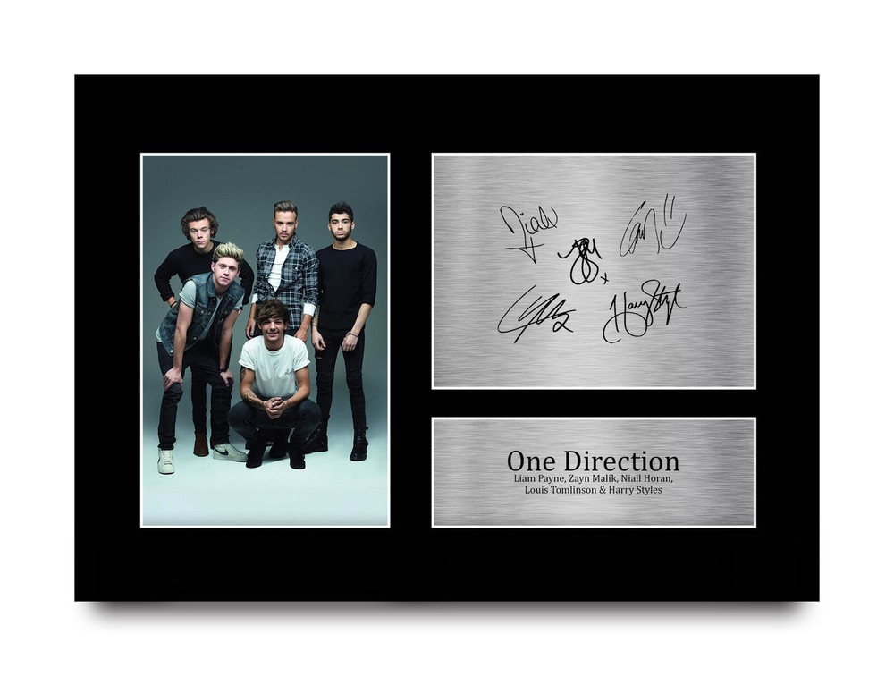 One Direction Liam Payne Harry Styles Signed A4 Printed Autograph 1D Poster Band