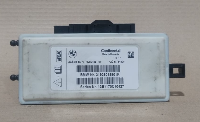 BMW 5 6 7 SERIES F01 F02 F03 F10 F11 F25 SRS SAFETY CONTROL UNIT MODULE 9280185
