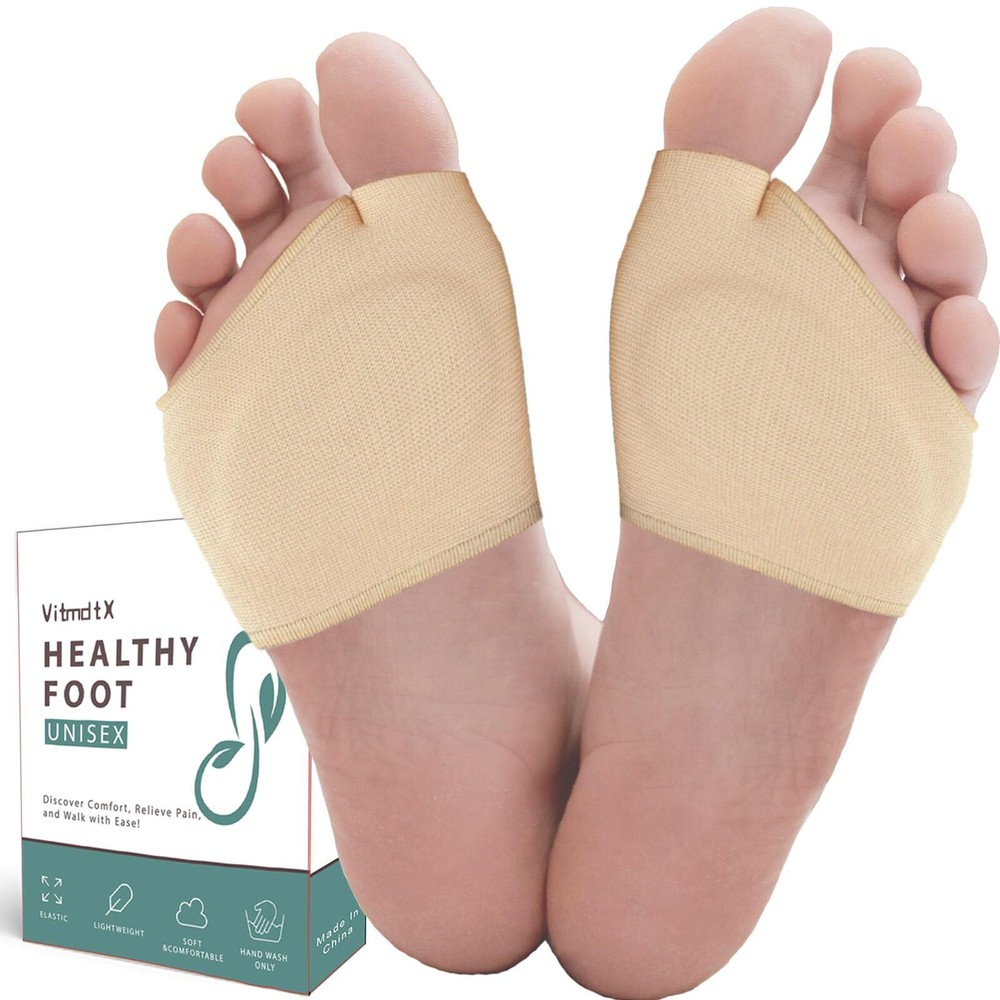 Metatarsal Pads for Women and Men Ball of Foot Cushions Gel Forefoot Fabric S...