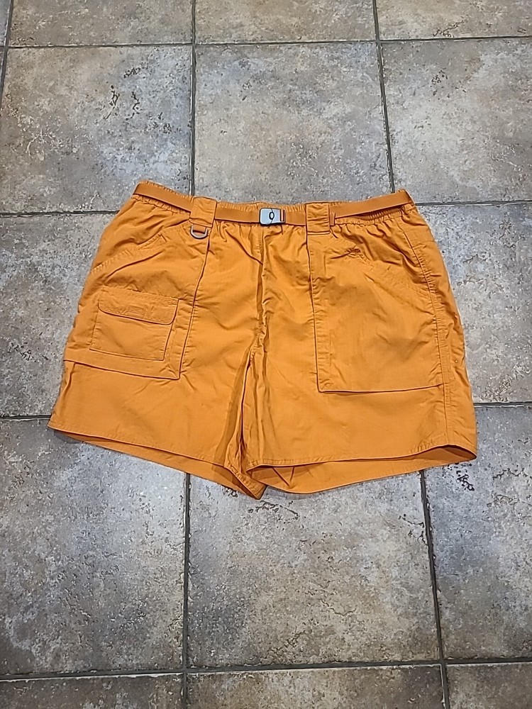 Lands' End Mens Orange Walking/Hiking/Swimming Shorts Sz L (36-38)