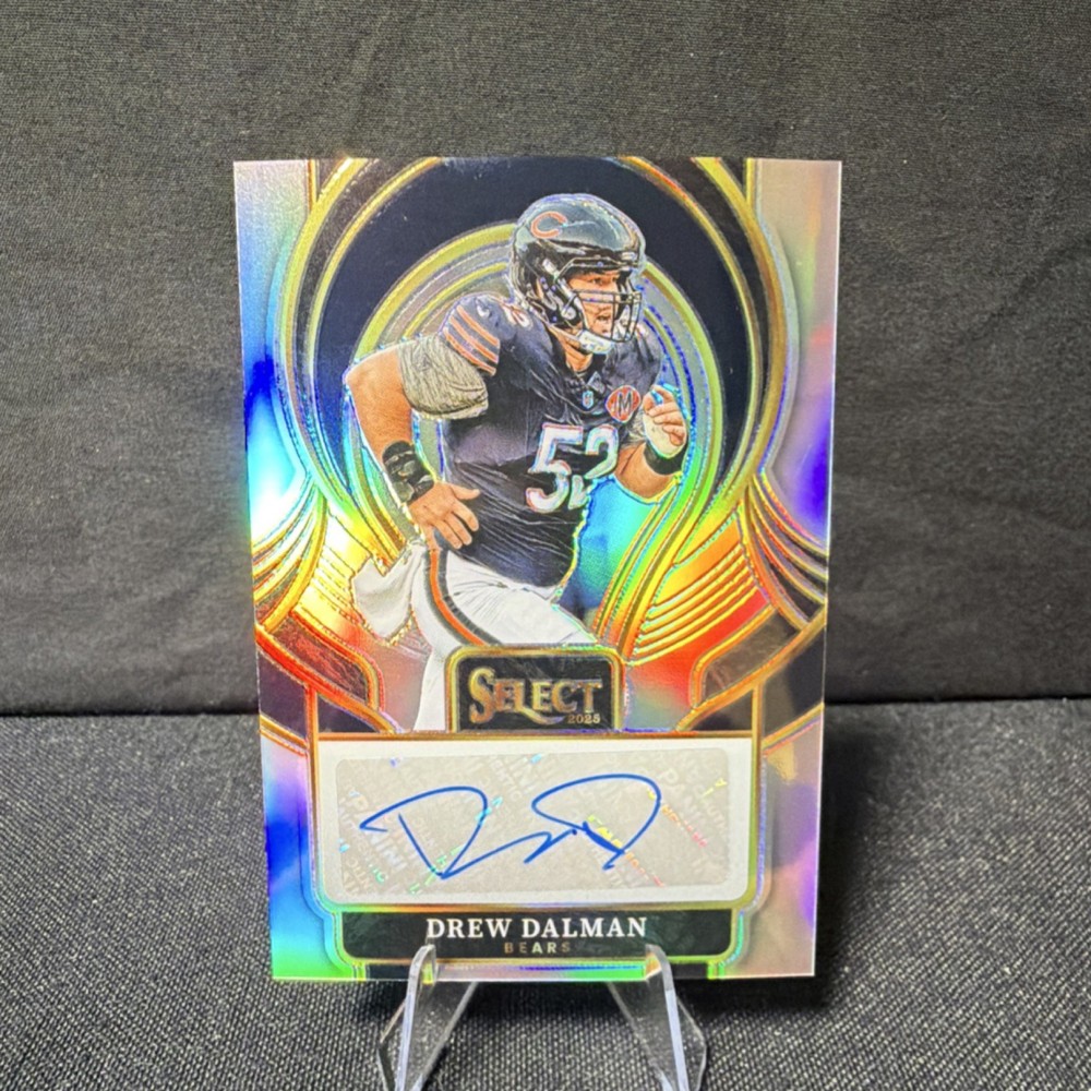 2025 Panini Select Drew Dalman Autograph Prizm Chicago Bears #SIP-DDN 🔥🔥🔥