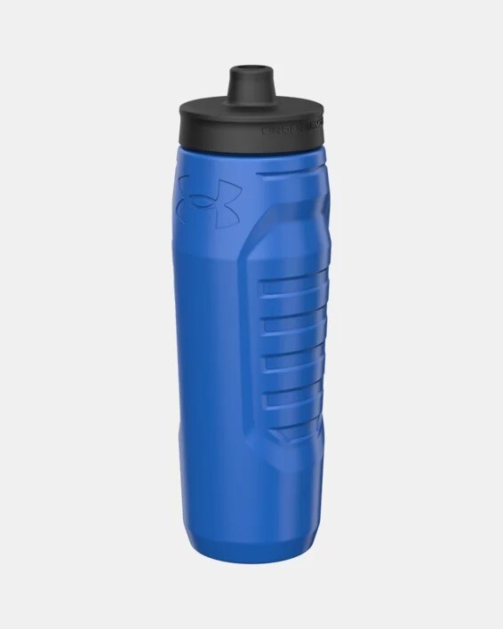 Under Armour 2pk 32oz Sideline Squeeze Bottles in Blue and Pitch Black Gray