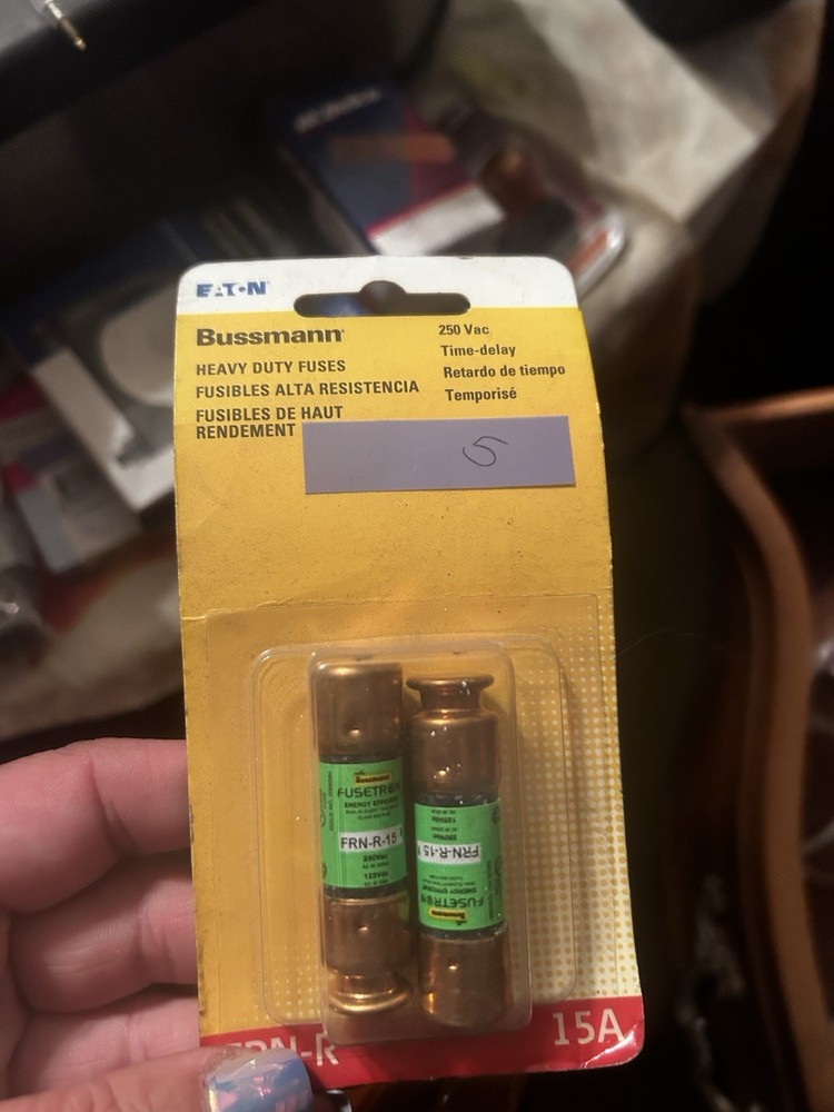 Eaton Bussmann BP/FRN-R-15 Heavy Duty Fuses 250VAC Time Delay
