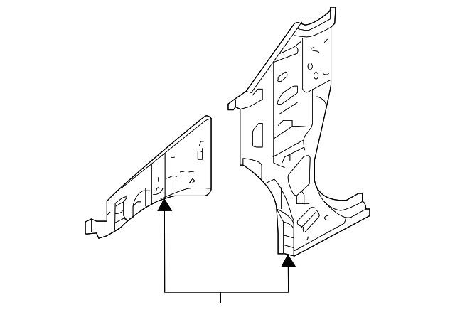 Genuine Nissan Inner Hinge Pillar G6240-9KFMA