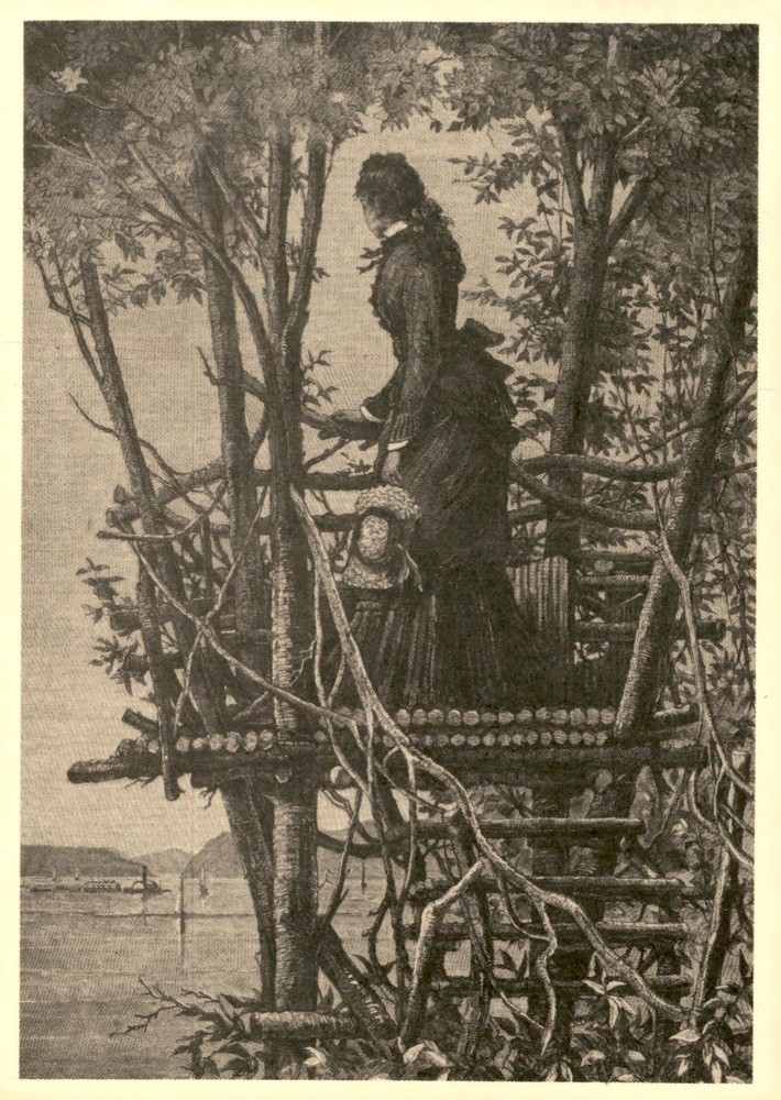 Hudson River, look-out, country life, Cornwall, NY, summer, peaceful, Postcard