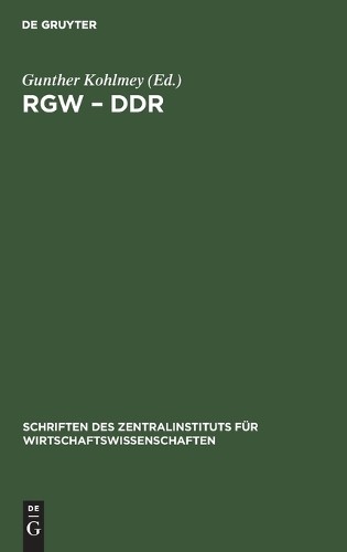 Rgw - DDR (Hardback)