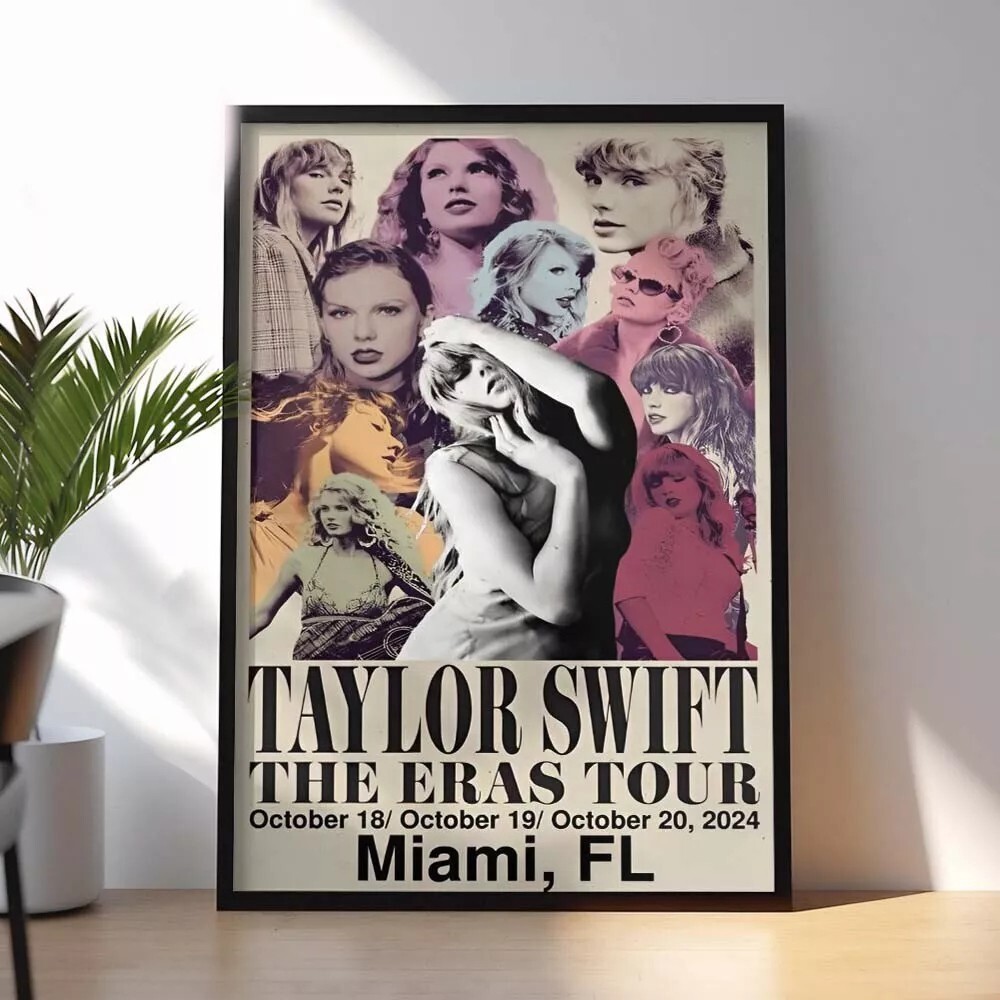 Taylor Swift The Eras Tour at Hard Rock - Miami, FL on Oct 18-20, 2024 Poster