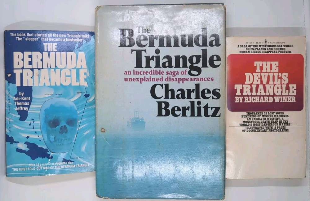 Vintage Bermuda Triangle Books The Devil’s Triangle Atlantis Berlitz Lot of 3