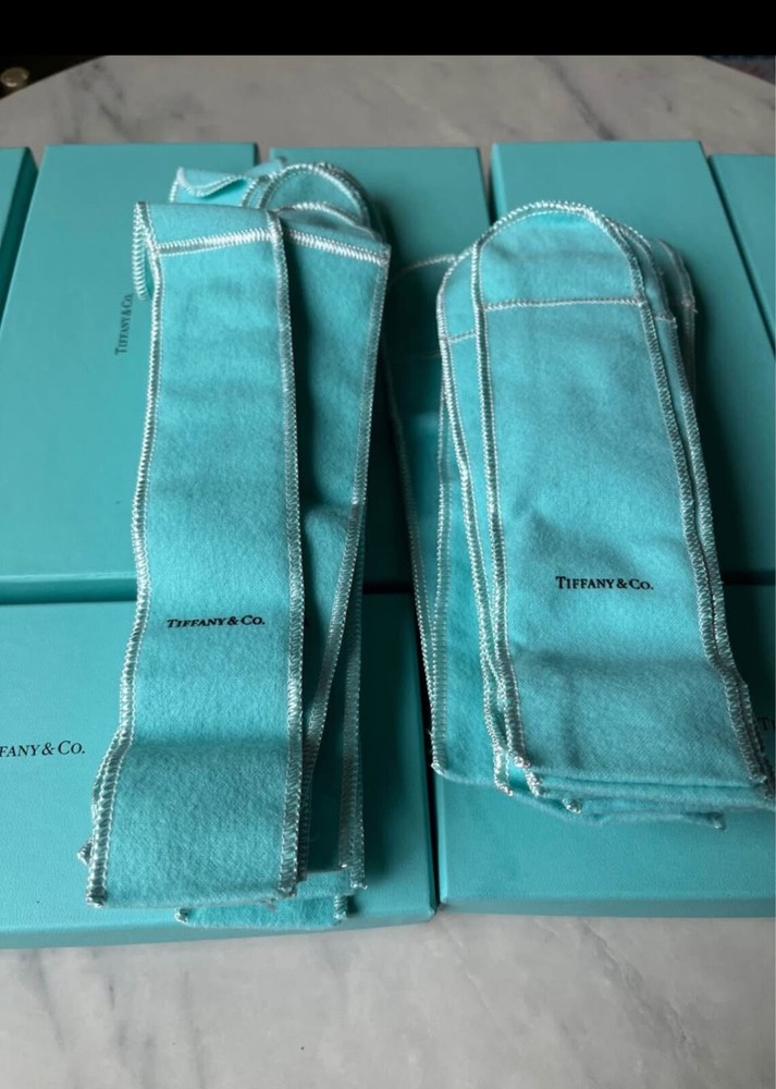 HUGE Lot of authentic Tiffany & Co. Boxes (7)  & Dust Bags (27)