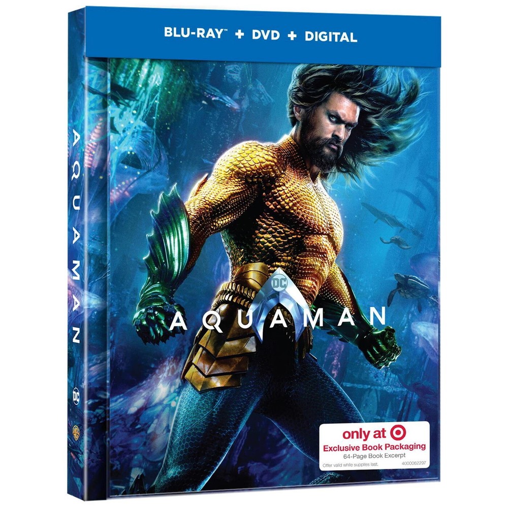 Aquaman (Blu-Ray + DVD + Digital) (Limited Edition, 2019) (Target Exclusive)