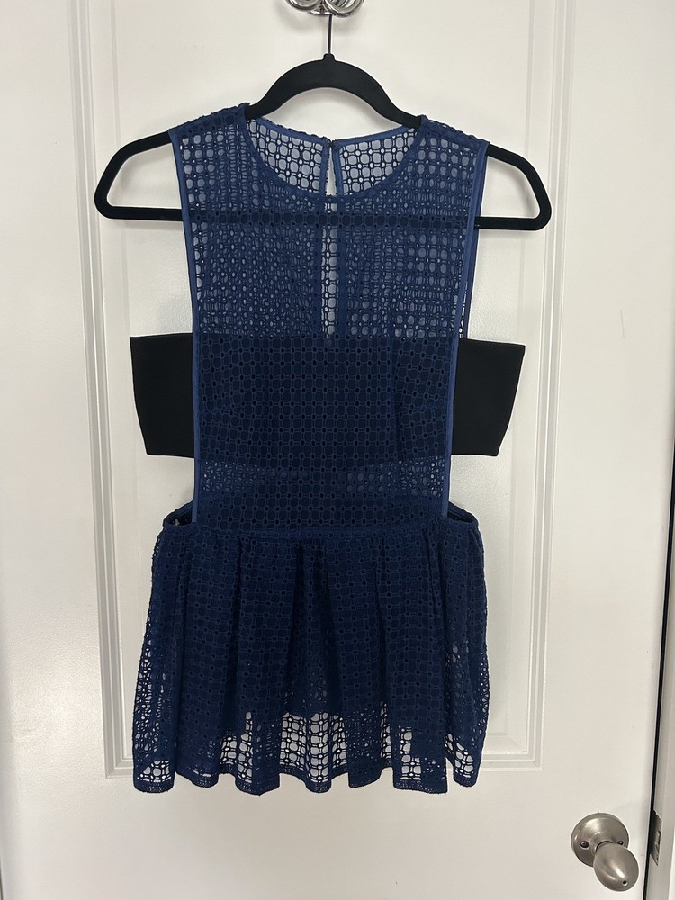 SELF PORTRAIT  Stunning Top Peplum Babydoll Sz 8 M