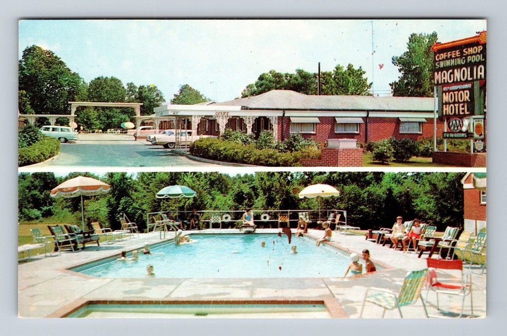 Vicksburg MS-Mississippi, Magnolia Motor Hotel, Vintage Postcard