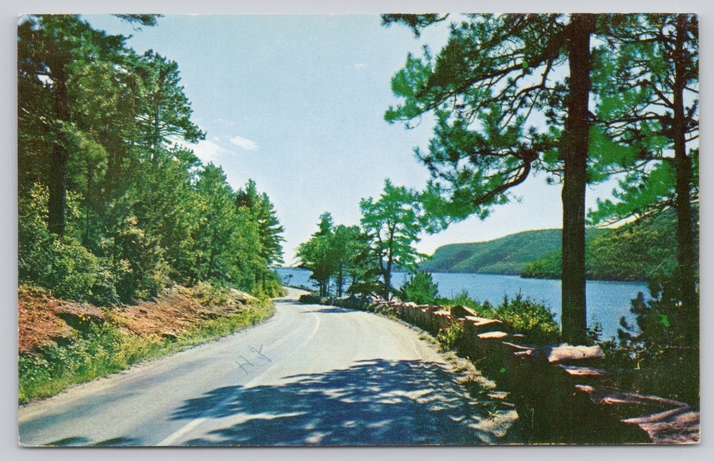 Somes Sound Sargent Drive Acadia National Park Maine Vintage Postcard-image