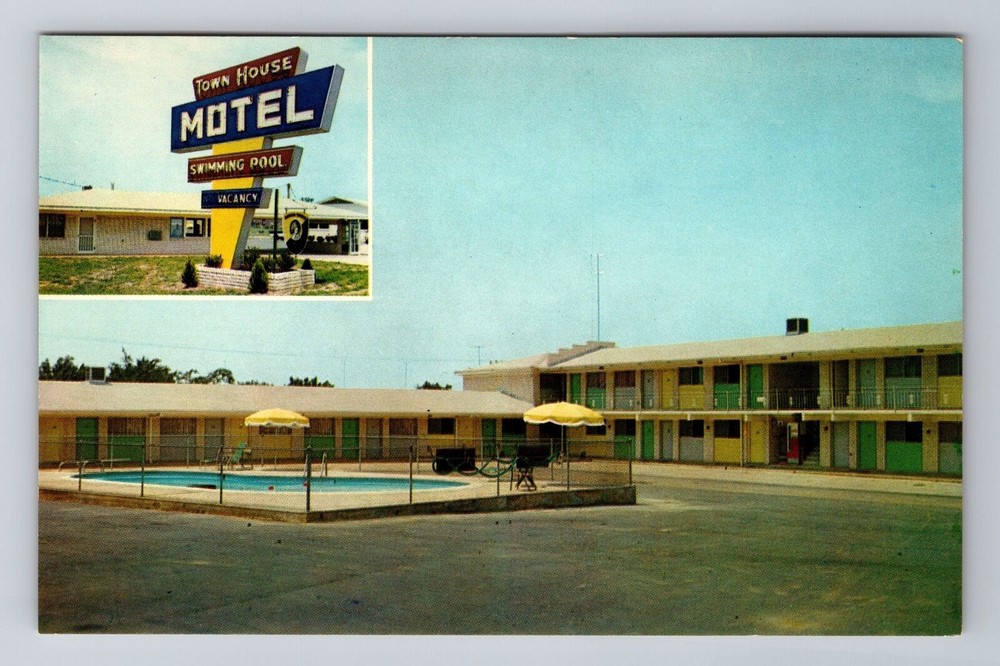 Conway AR-Arkansas, Townhouse Motel, Advertising, Vintage Souvenir Postcard