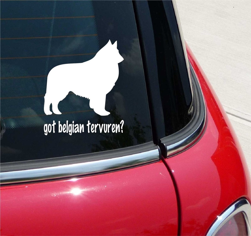 Belgian Tervuren Dog Graphic Decal Sticker for Car or Wall Decor