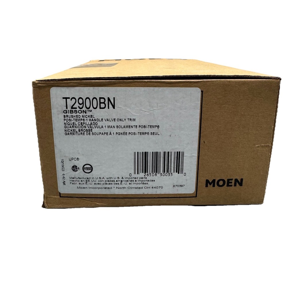 Moen T2900BN Gibson 3-Function Pressure Balance Valve Trim Only Open Box