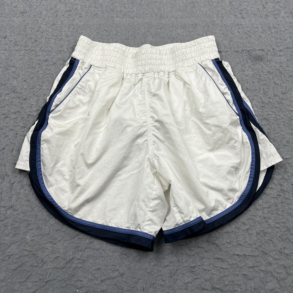 Free People FP Movement Long Shot Shorts Women's XS White Lined 6