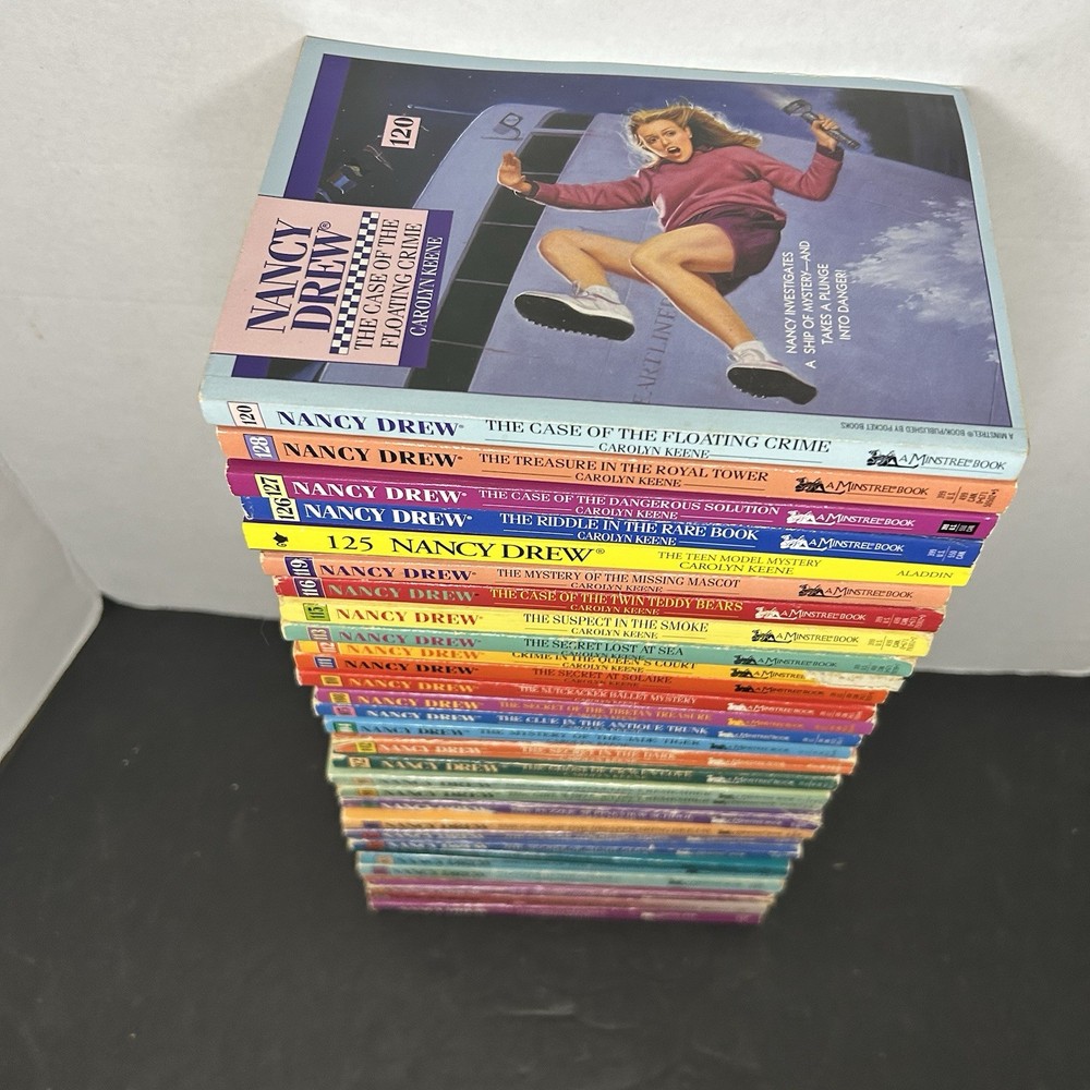 Vtg Nancy Drew Lot of 30 Books Mystery Carolyn Keene Minstrel  1981-1995