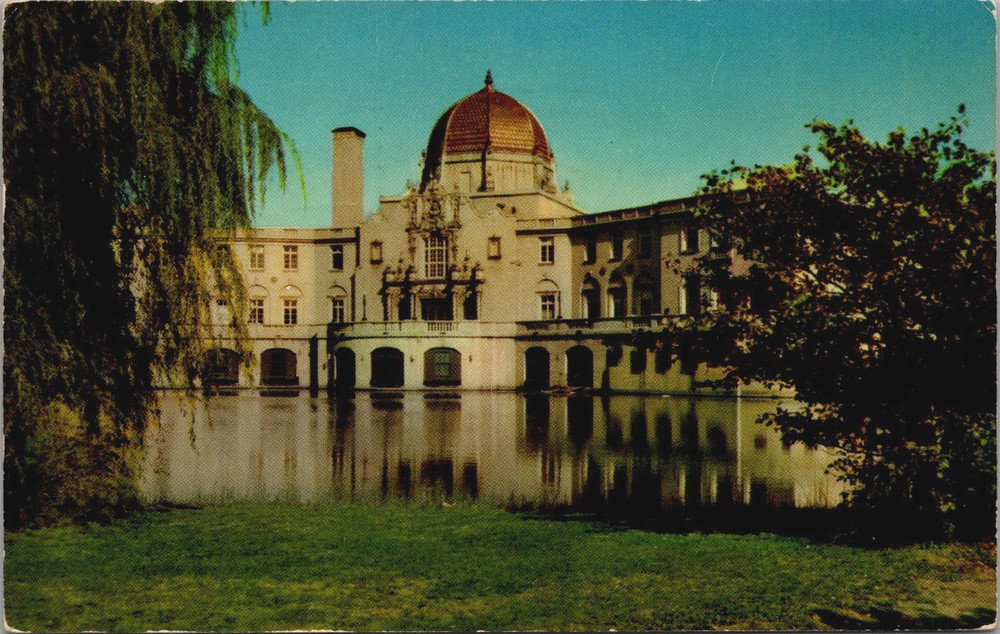 Chicago IL, Garfield Park Gold Dome Building, Lagoon Illinois Vintage Postcard