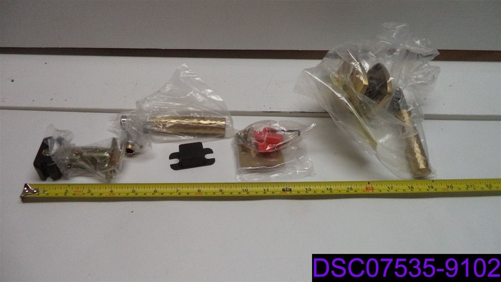 Emtek Tribeca Urban Modern L-Square Lever Handle in Gold & Silver CS326