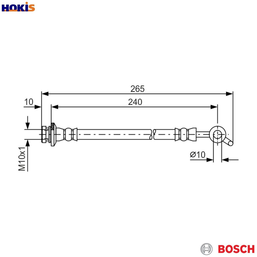 BRAKE HOSE 1 987 481 571 FOR RENAULT KOLEOS/I/SUV NISSAN ROGUE/ROGUE X-TRAIL