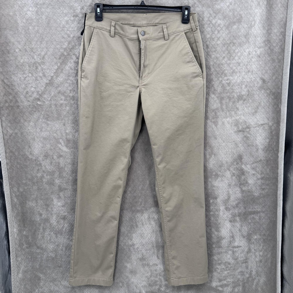 Duluth Trading 40 Grit Chino Pants Mens 34x34 Beige Slim Fit Stretch Casual