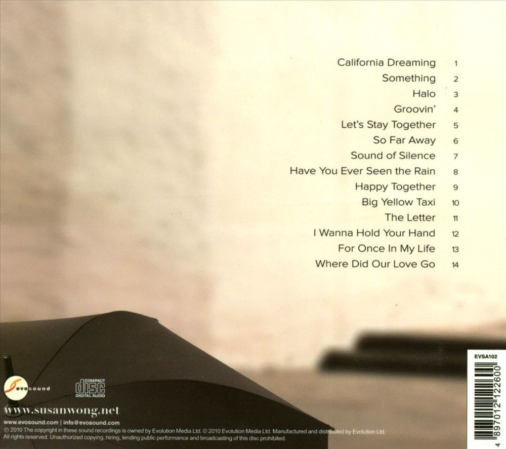 Susan Wong Step Into My Dreams New Cd