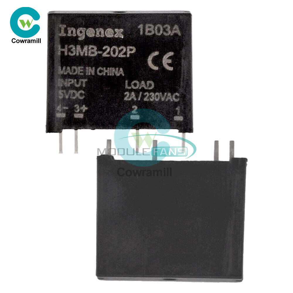 10PCS G3MB-202P SSR Solid State Relay Module 5V Input DC Output 240V AC 2A