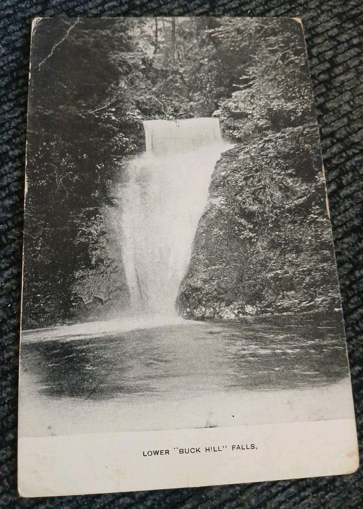 1911 Buck Hill Falls PA Lower Falls and Basin  posted 1911