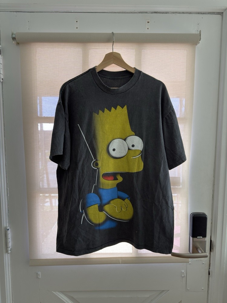 Vintage Single Stitch Bart Simpson The Simpsons Black Shirt XL