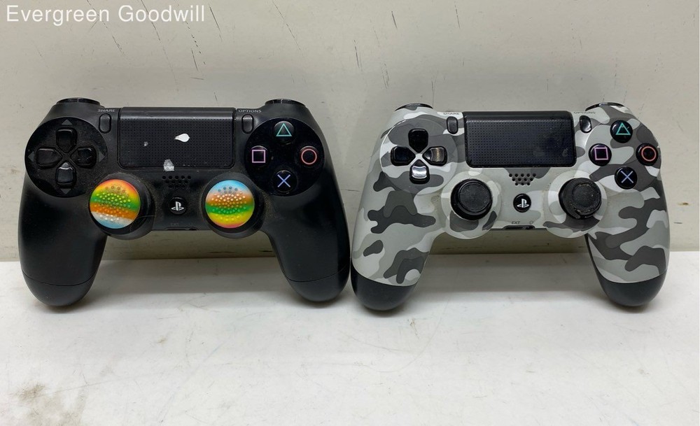 Sony PS4 DualShock 4 Wireless Controllers – Black + Urban Camouflage – Lot P/R