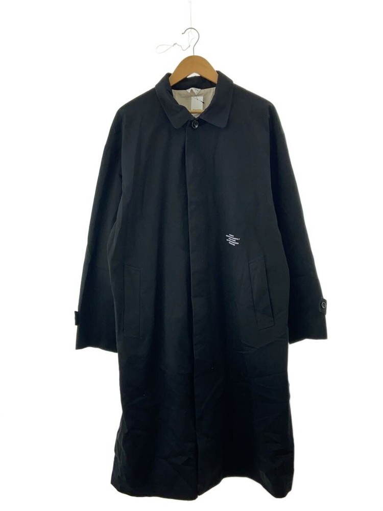Stainless Steel Collar Coat/L/Cotton/Blk 1599