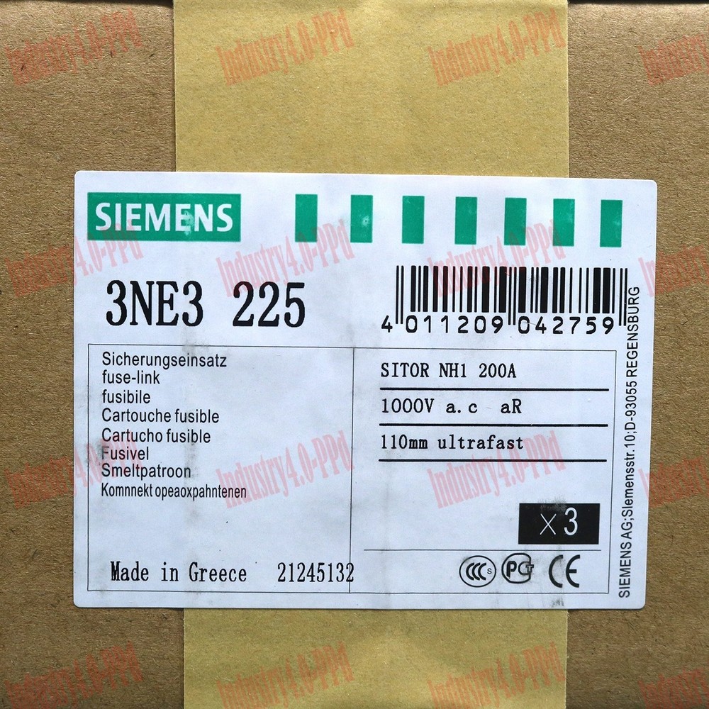 3PC/PACK New 3NE3225 3NE3 225 200A 1000V one year warranty *yt
