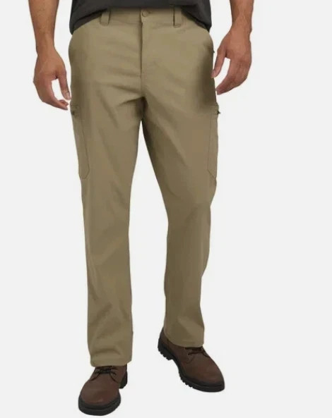 Wrangler Men's Regular Fit Tech Pants, Tan, Size 30X30