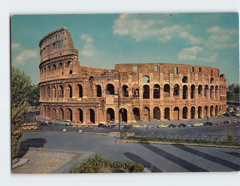Postcard Coliseum Rome Italy
