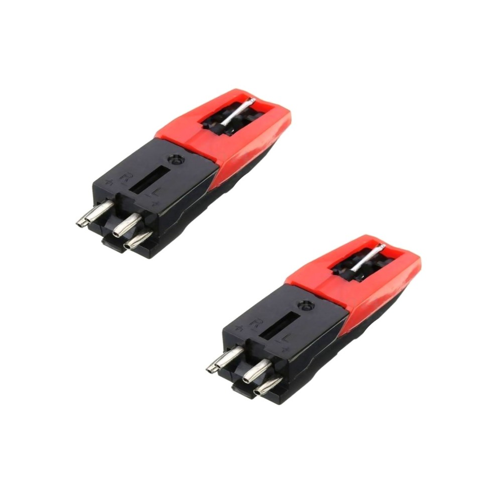 1/2Pcs Turntable Ceramic Cartridge & Stylus Needle for LP Record Player