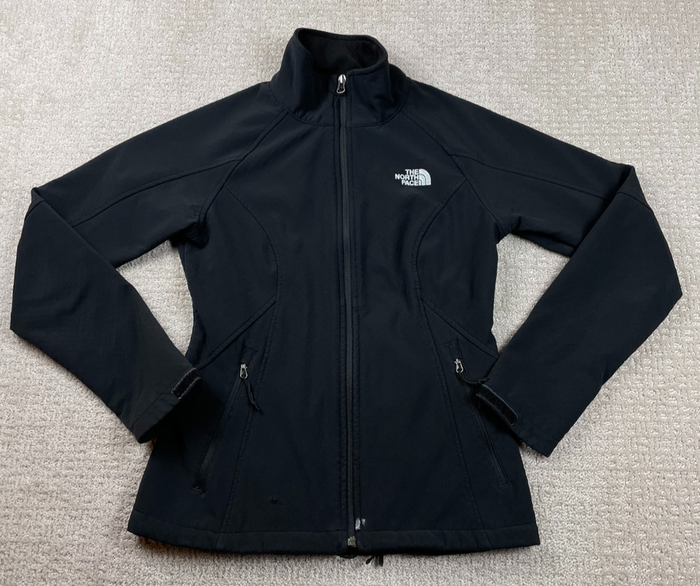 The North Face Jacket Mens S Black Apex Barrier Softshell Full Zip Hike Outdoors