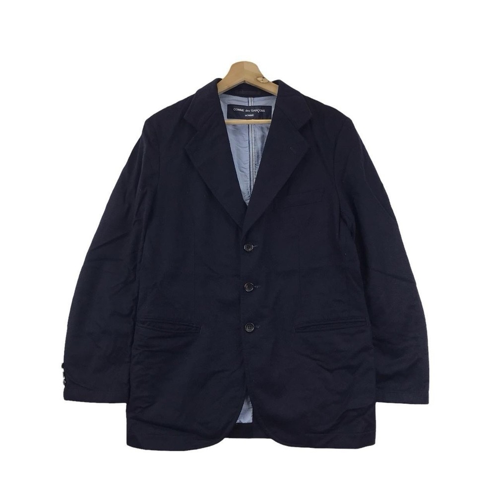 COMME DES GARCONS Homme Navy Blue Coat Jacket